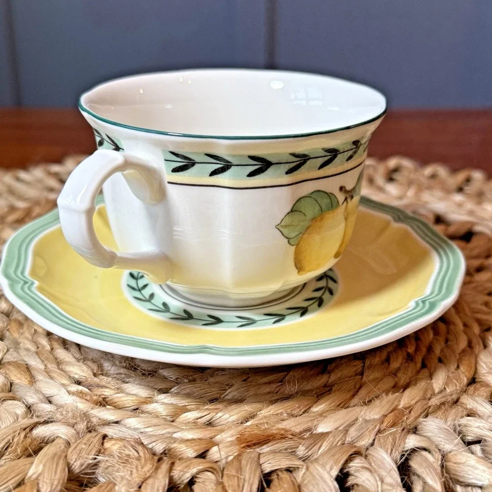 Villeroy & Boch‎ French Garden Fleurence -Country Collection- Flat Cup & Saucer